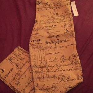 French writing work or casual stretch pants